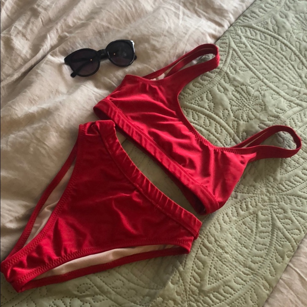 SOLD ❌High Waisted Red Bikini ❤️